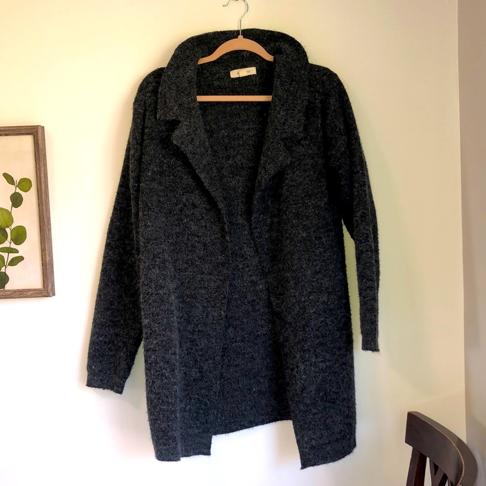Oversized sweater jacket
